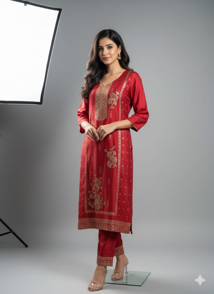 Jacquard dola silk suits