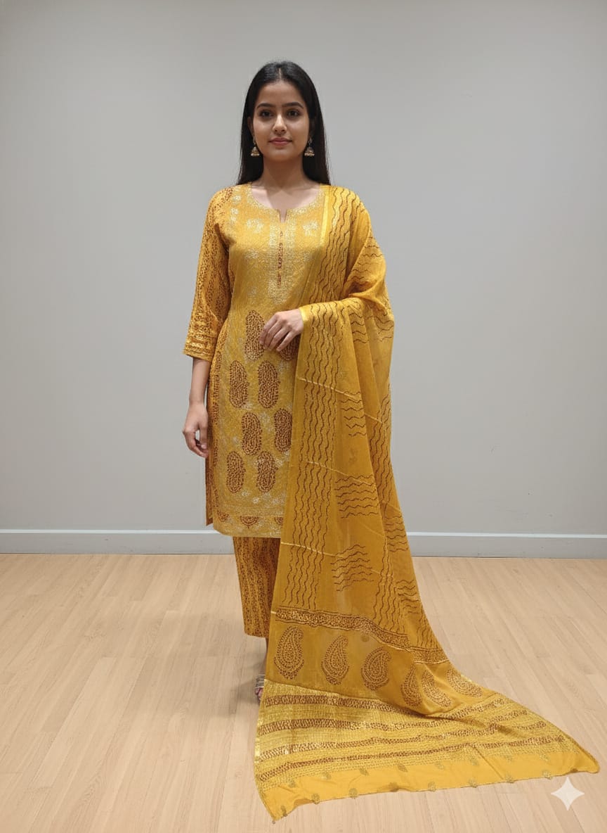 Pre-stitched muslin jacquard